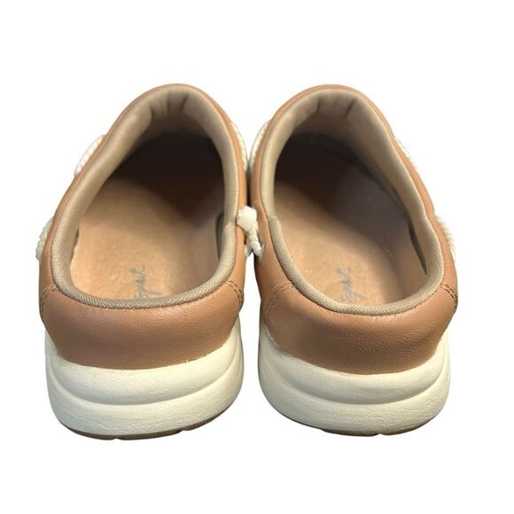 Easy Spirit Travelport19 Mule Womens 7-1/2WW Extra Wide Natural Tan Shoes - Picture 3 of 9